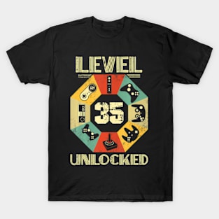 Level 35 Video 35th Birthday T-Shirt